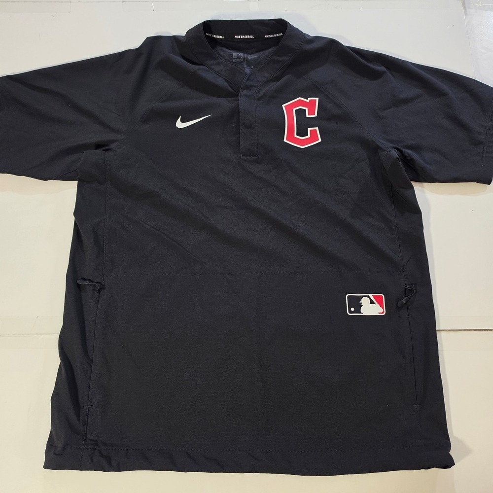 Nike Cleveland Guardians MLB Authentic Collection Pullover Windbreaker Mens M